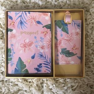 Passport and luggage tag set